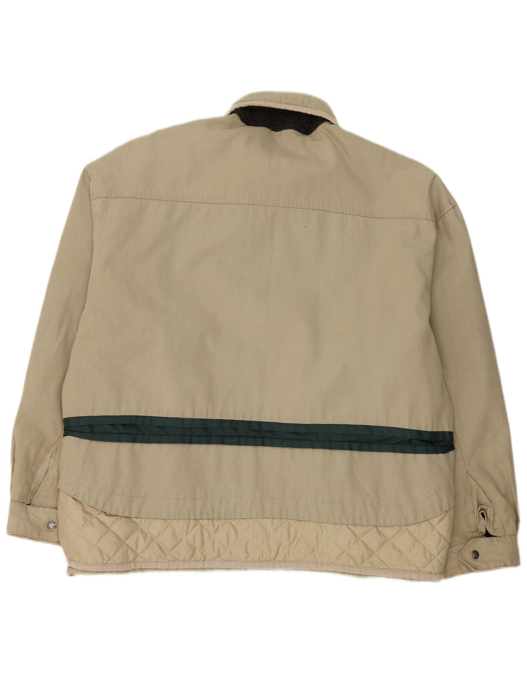 Vintage Herren Bomberjacke UK 42 XL Beige Farbblock