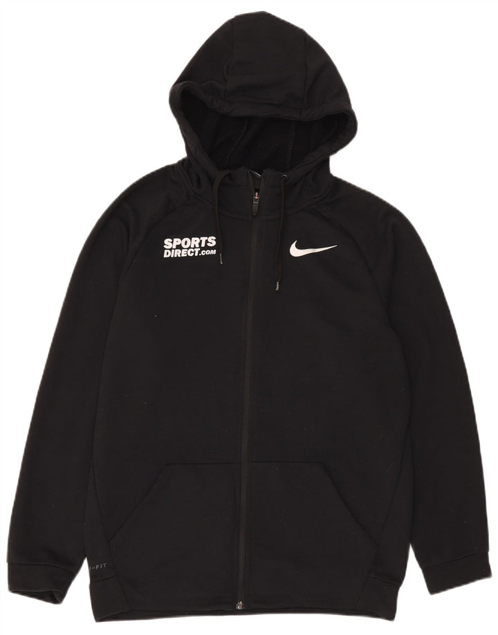 Nike Herren Dri Fit Graphic Zip Hoodie Pullover Small Schwarz Polyester