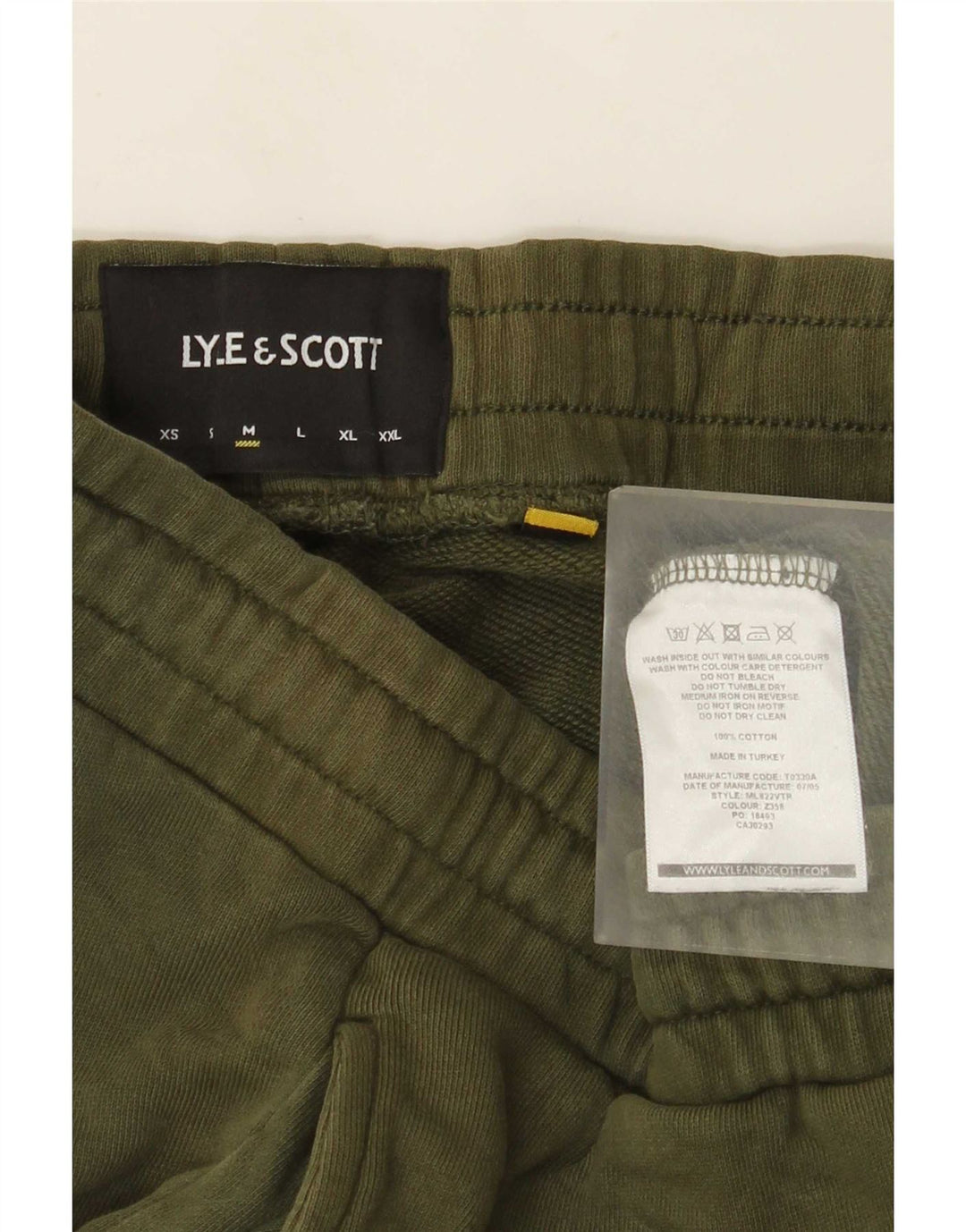 Lyle & Scott Herren-Trainingshose, Jogginghose, mittelgrüne Baumwolle