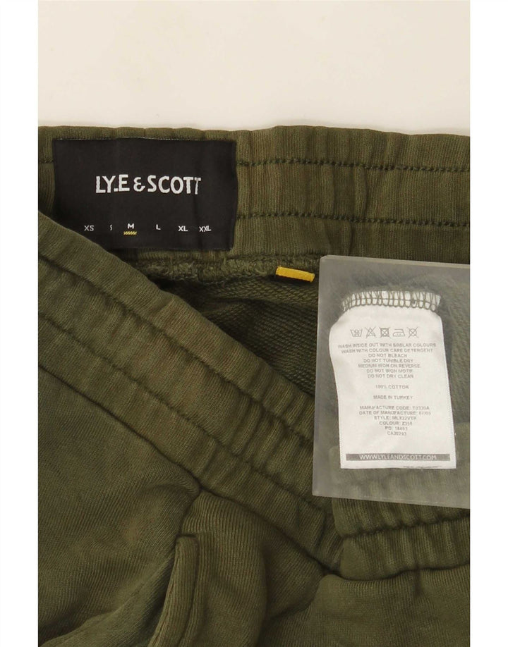 Lyle & Scott Herren-Trainingshose, Jogginghose, mittelgrüne Baumwolle