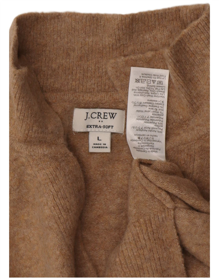 J. CREW Damen-Pullover, übergroß, Rollkragenpullover, Gr. 16, Braun