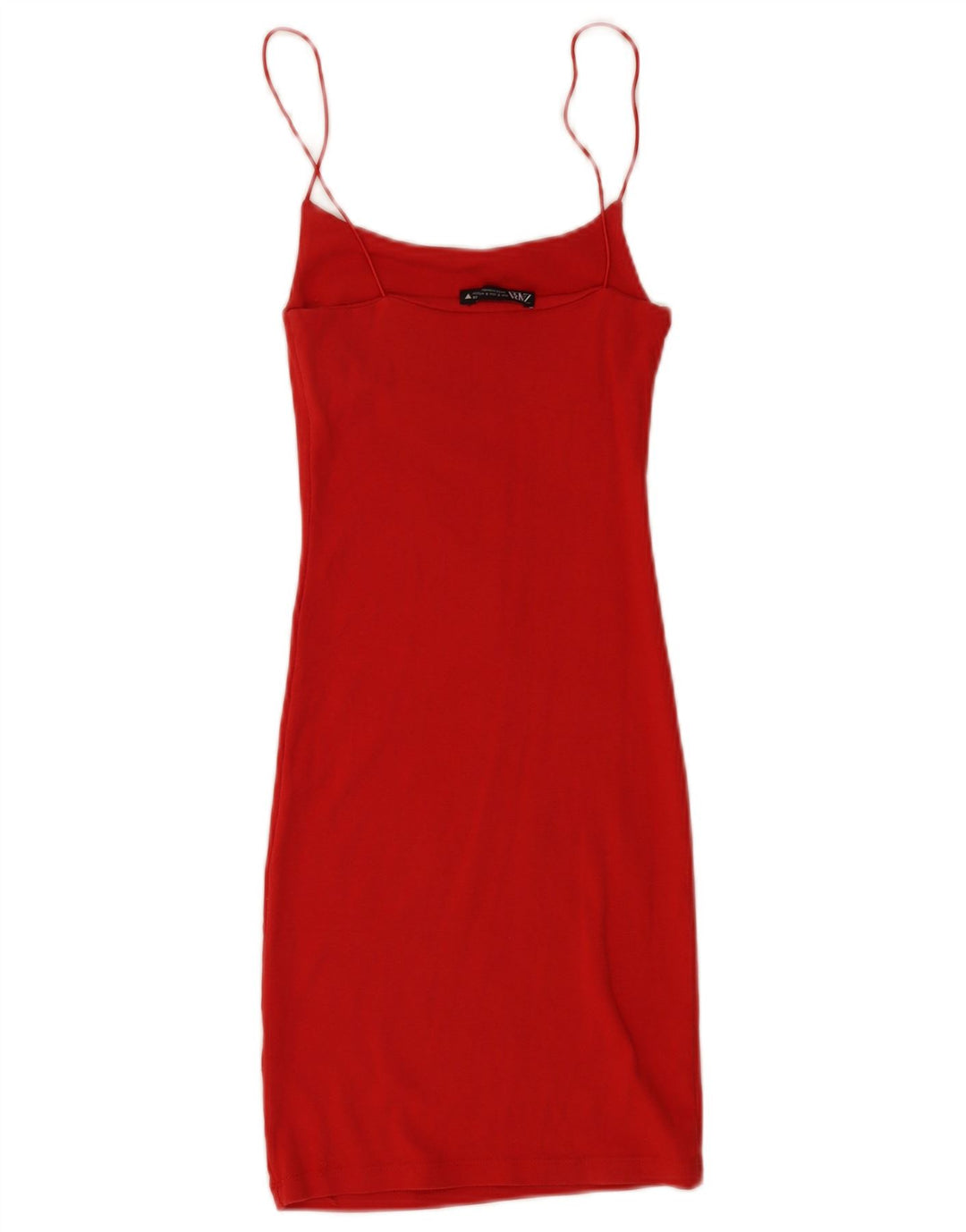 Zara Damen Sommerkleid UK 8 Small Rote Baumwolle