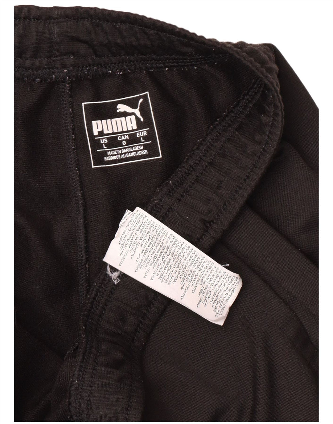 PUMA Mens Tracksuit Trousers Large  Black Polyester