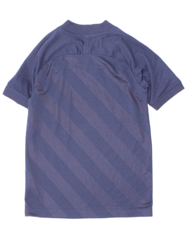 Nike Dri Fit T-Shirt für Jungen, 6–7 Jahre, XS, Marineblau, gestreift, Polyester
