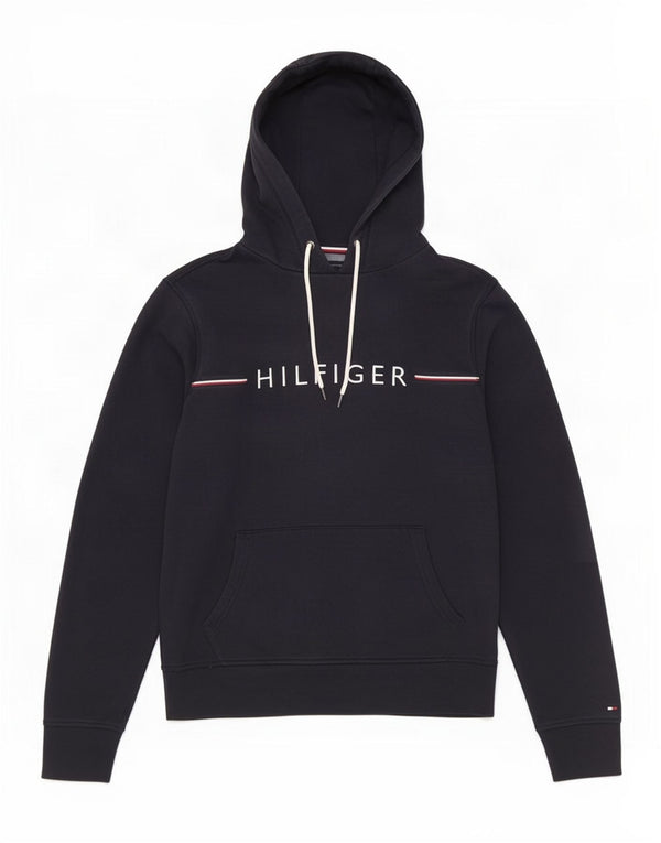 Tommy Hilfiger Herren-Kapuzenpullover mit Grafik, mittelmarineblau, Baumwolle