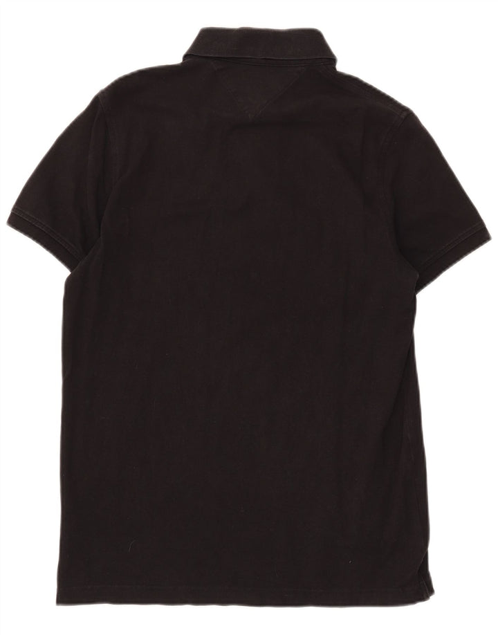 TOMMY HILFIGER Herren Slim Fit Poloshirt Mittelschwarz