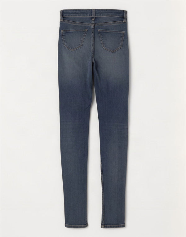 Hollister Damen Distressed High Rise Skinny Jeans US 0 XS W24 L25 Blau