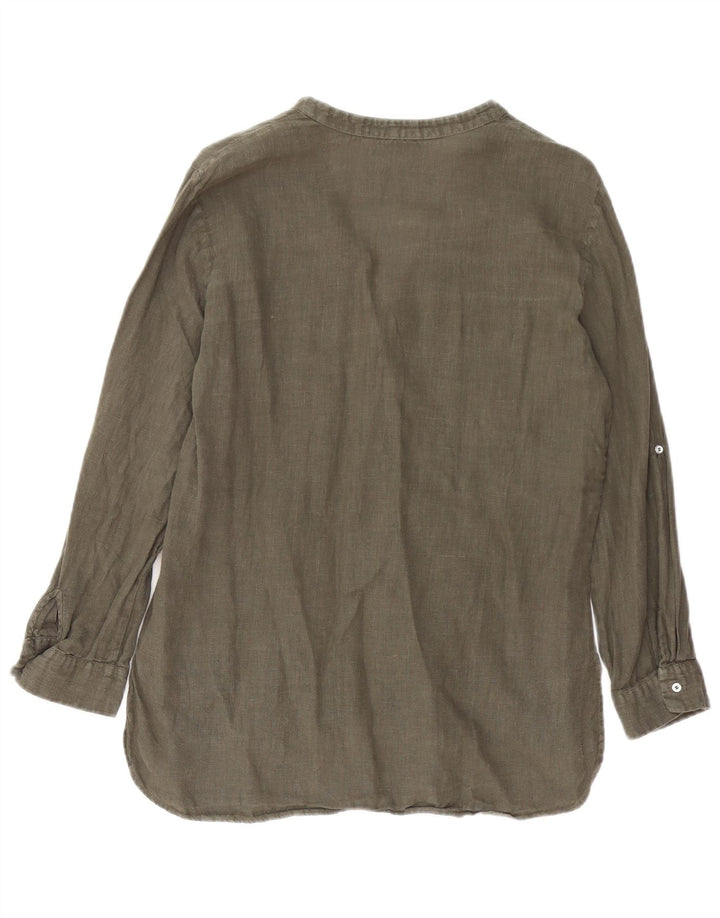 Zara Damen-Oversize-Hemdbluse, Gr. 10, Small Khaki