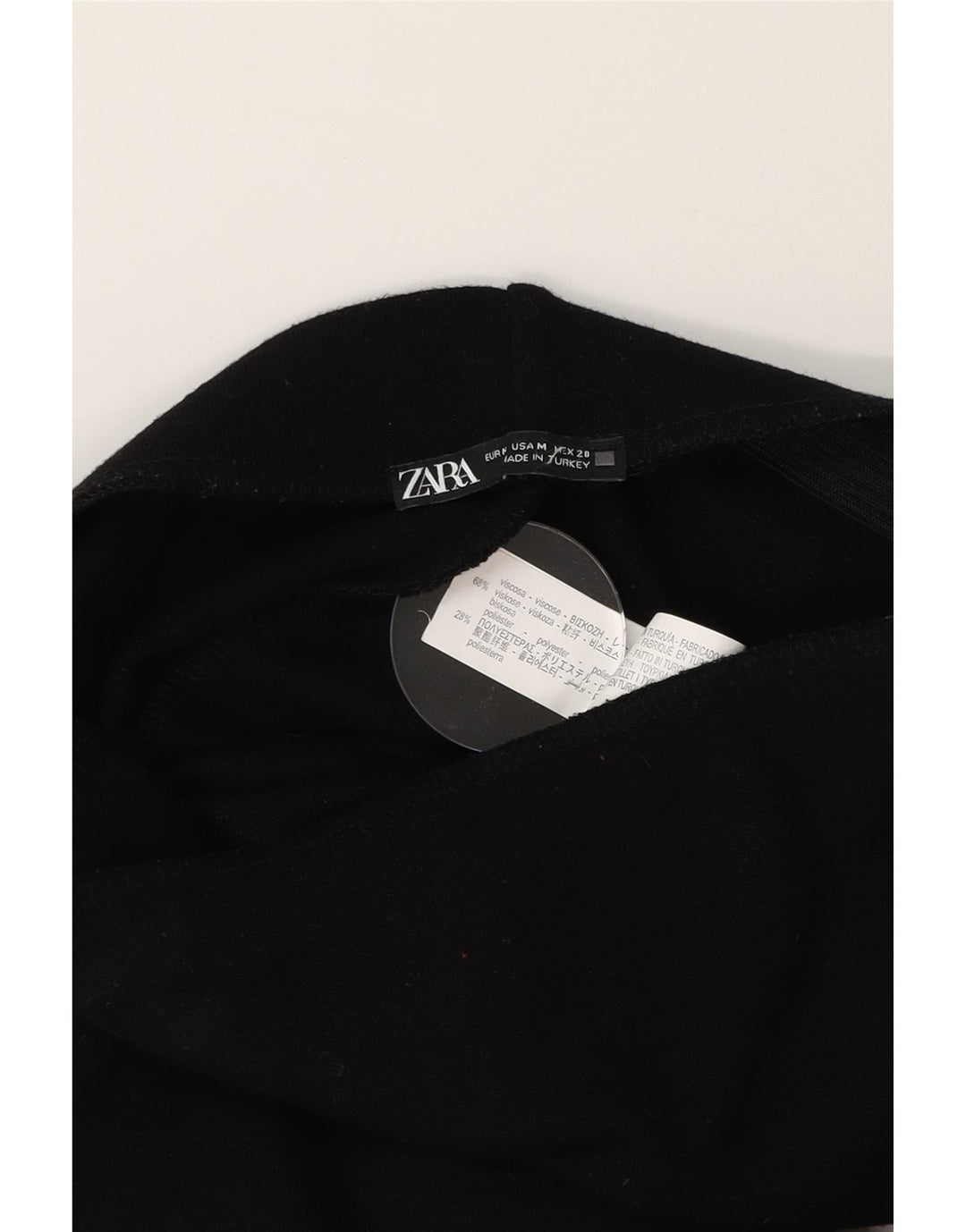 ZARA Womens Maxi Skirt Medium W28  Black Viscose Vintage Zara and Second-Hand Zara from Messina Hembry 