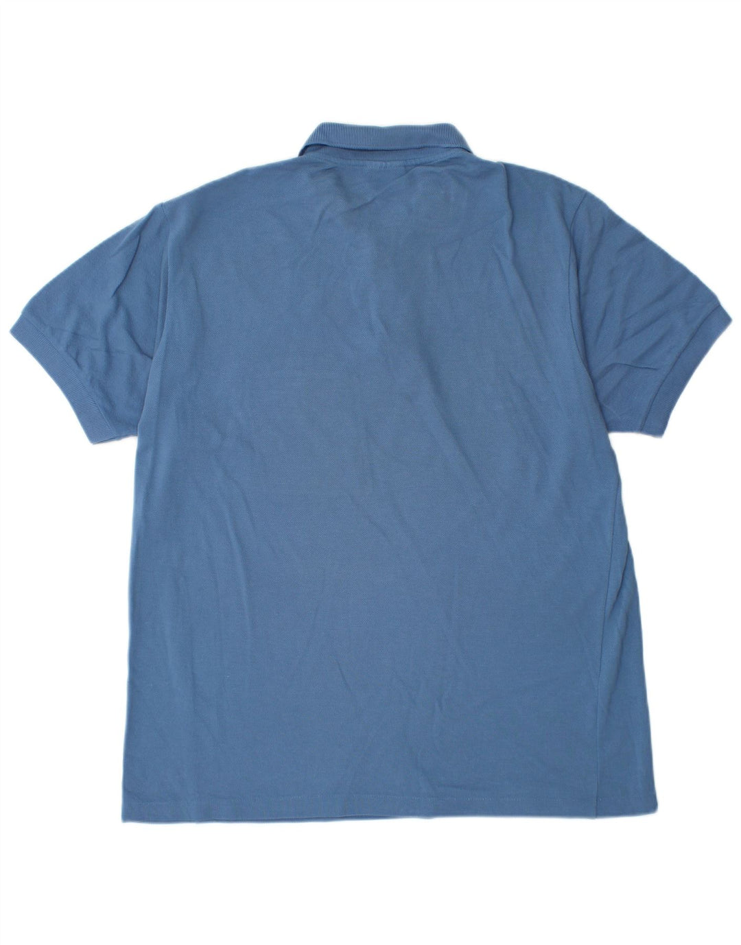 Lacoste Herren-Poloshirt, Größe 4, mittelblaue Baumwolle