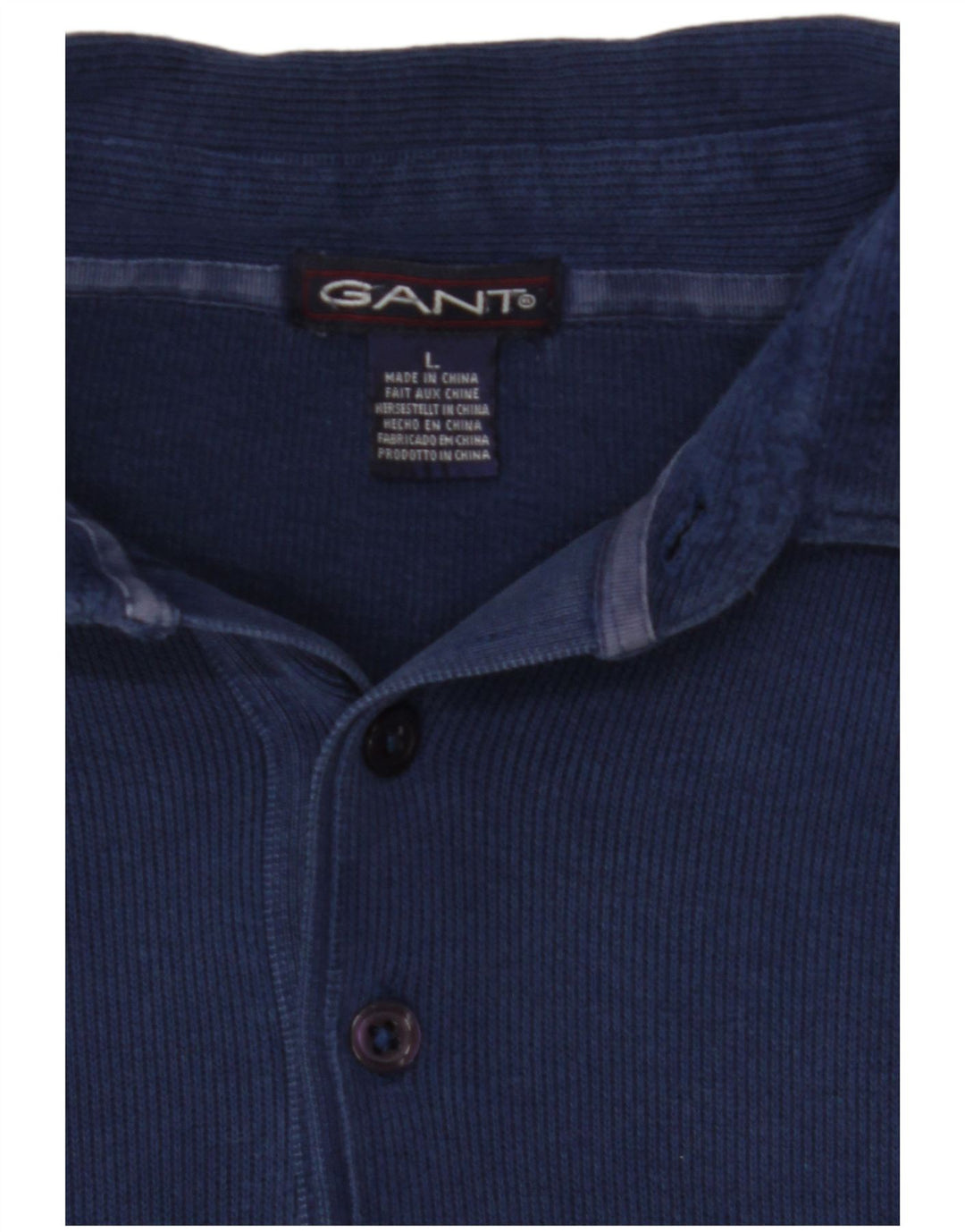 GANT Herren-Pullover mit Rollkragen, groß, marineblau, Baumwolle