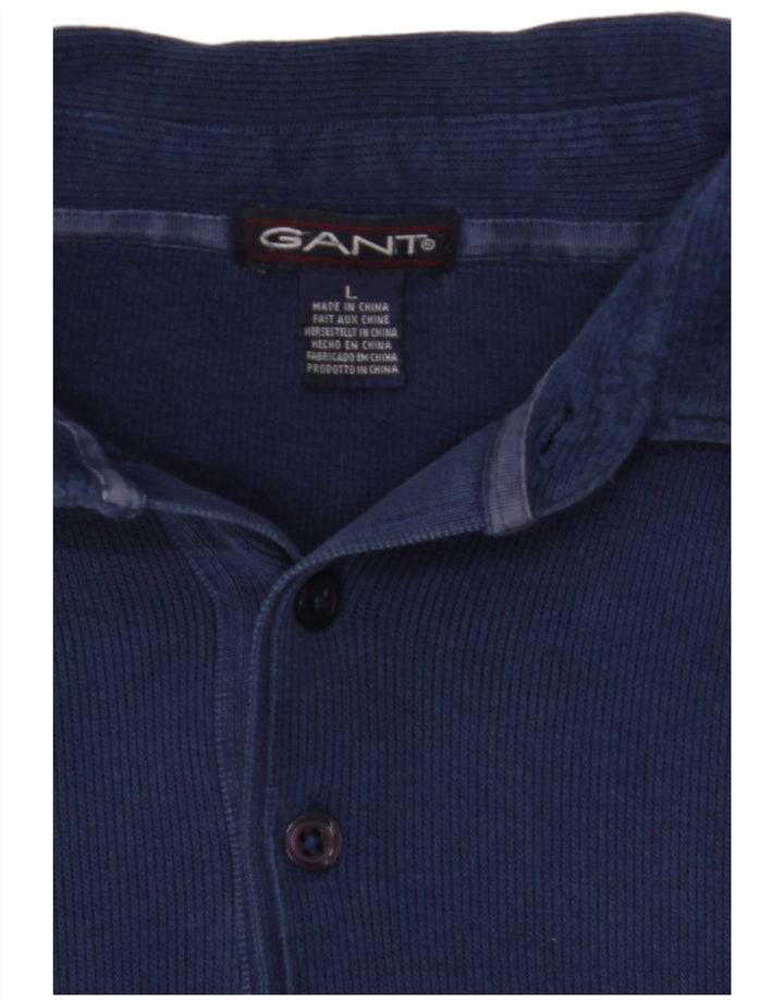 GANT Herren-Pullover mit Rollkragen, groß, marineblau, Baumwolle