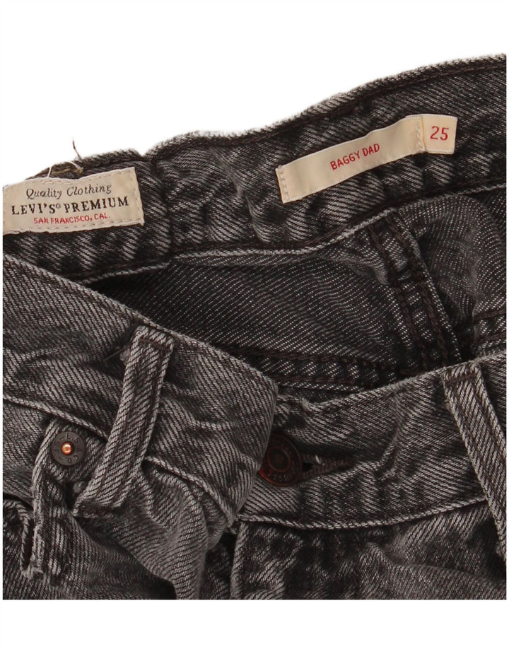 LEVI'S Damen Baggy Dad Loose Jeans W25 L28 Grau