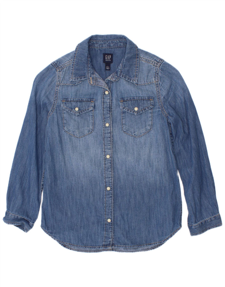 Gap Jeanshemd für Mädchen, 6–7 Jahre, Größe S, Blau, Baumwolle