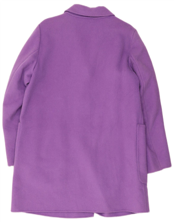 Benetton Damenmantel UK 14 Large Lila Wolle