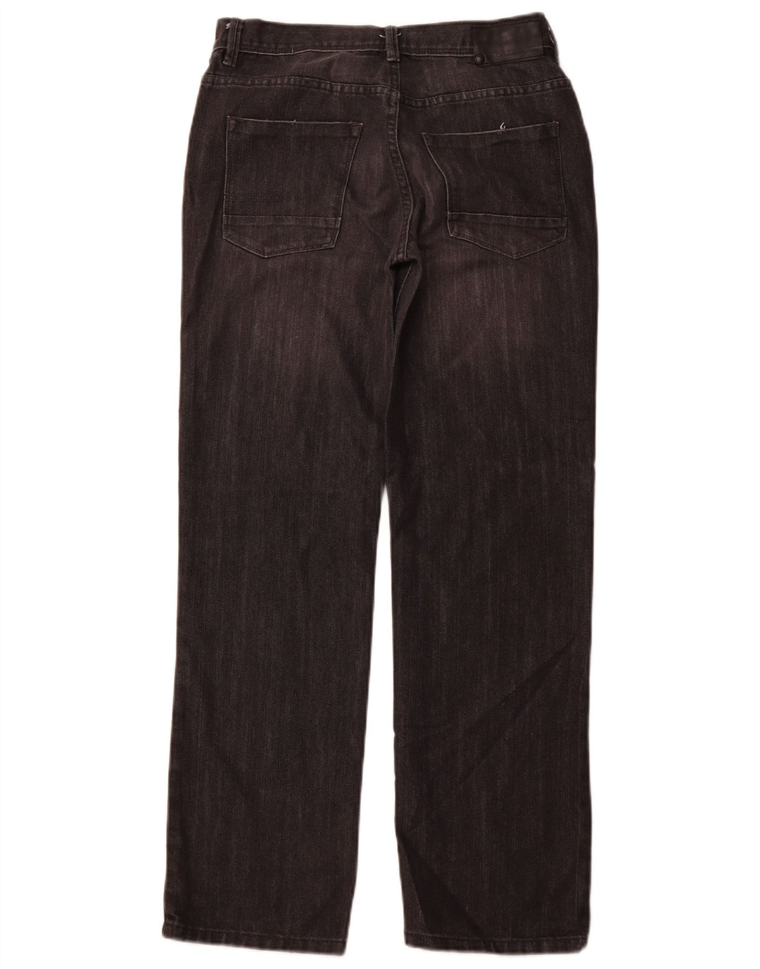 CALVIN KLEIN Mädchen Rebel Straight Jeans 15-16 Jahre W30 L29 Schwarz Klassisch