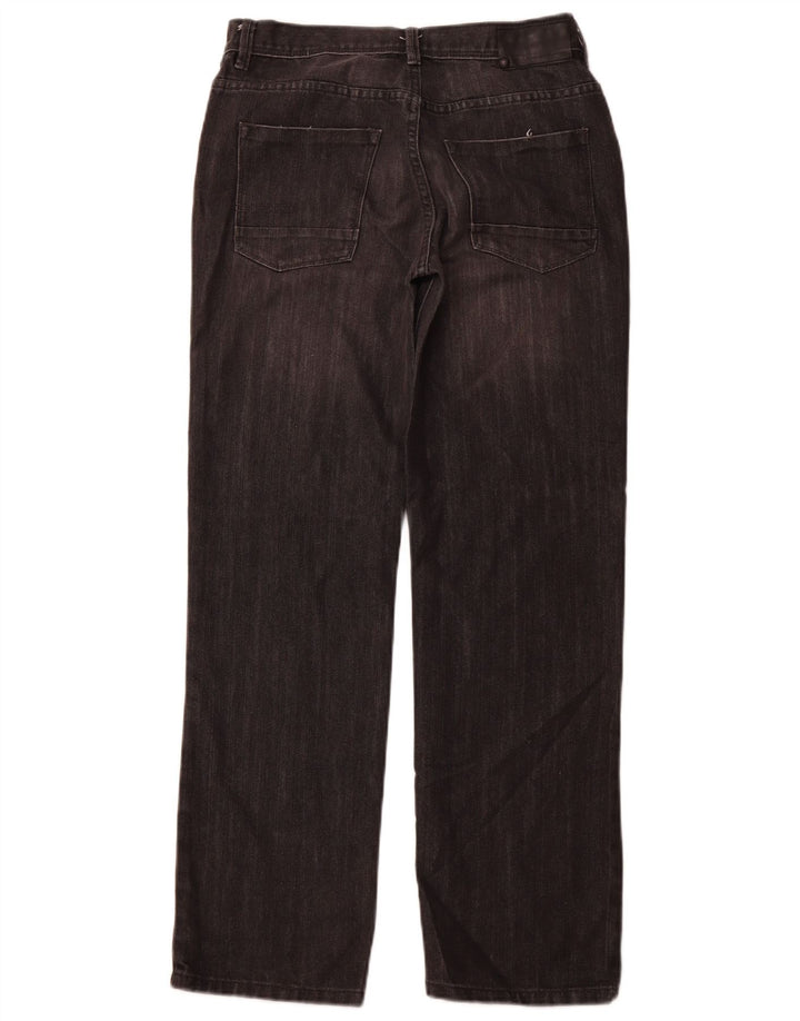 CALVIN KLEIN Mädchen Rebel Straight Jeans 15-16 Jahre W30 L29 Schwarz Klassisch