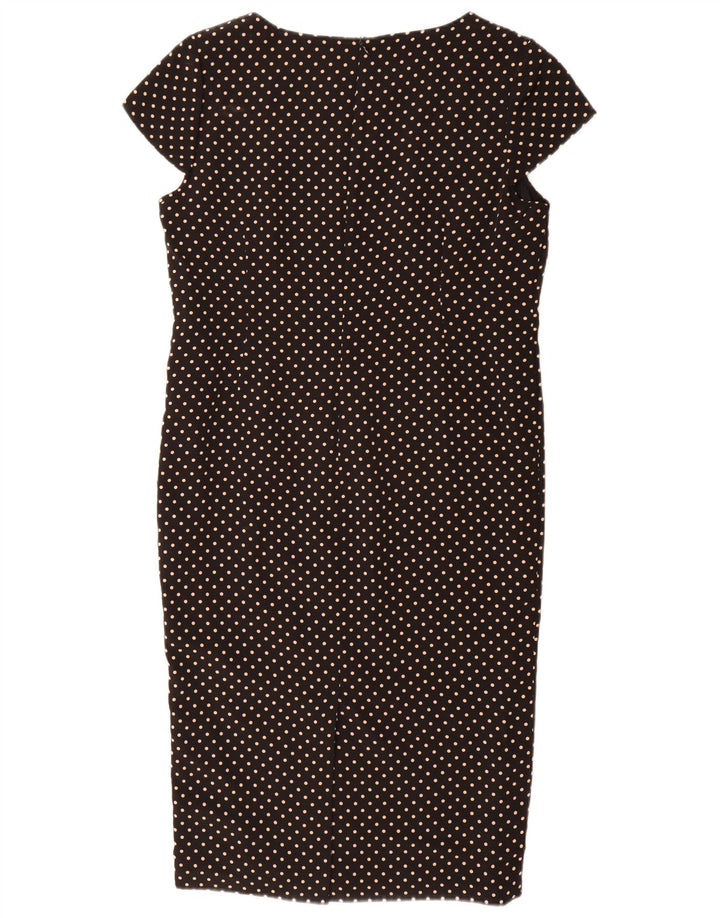 Minuet Damen-Etuikleid, Gr. 46, Größe L, Schwarz, gepunktet, Polyester