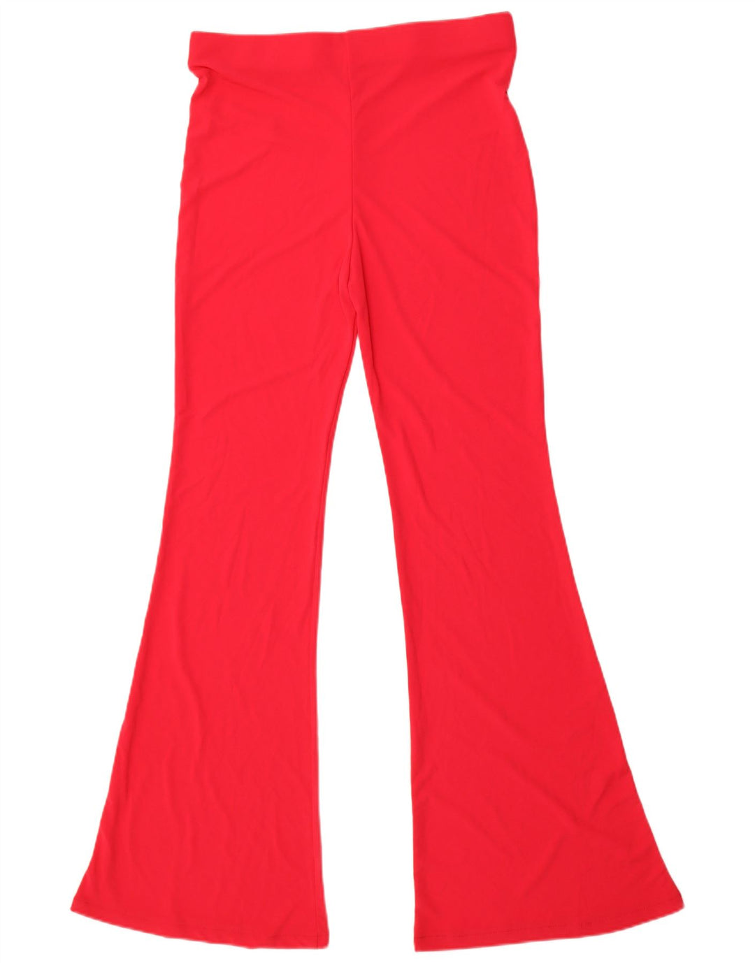 Zara Damen-Flare-Freizeithose, Größe L, W30, L32, Rosa, Polyester