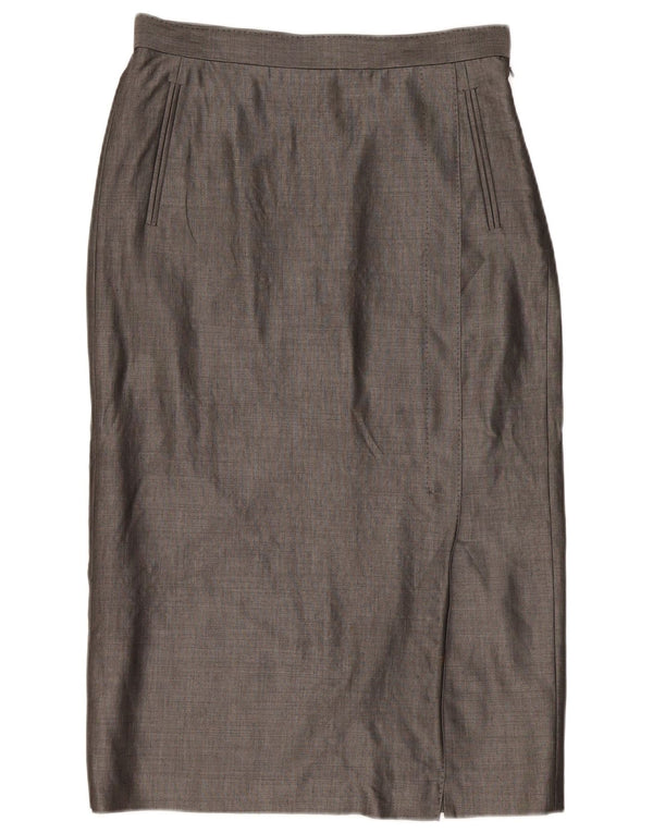 Episode Damen Bleistiftrock UK 14 Large W32 Graue Viskose