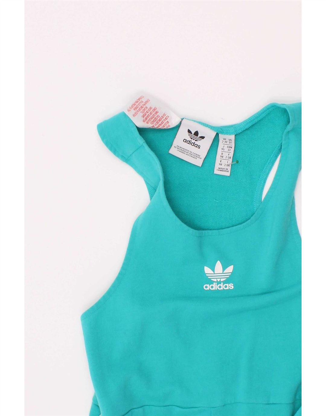 Adidas Jungen ärmelloser Overall, 2–3 Jahre, Blau