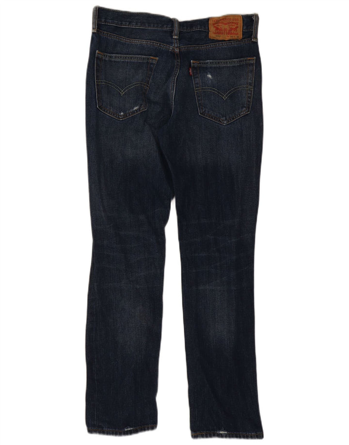Levi's Damen 511 Distressed Slim Jeans W31 L30 Blaue Baumwolle