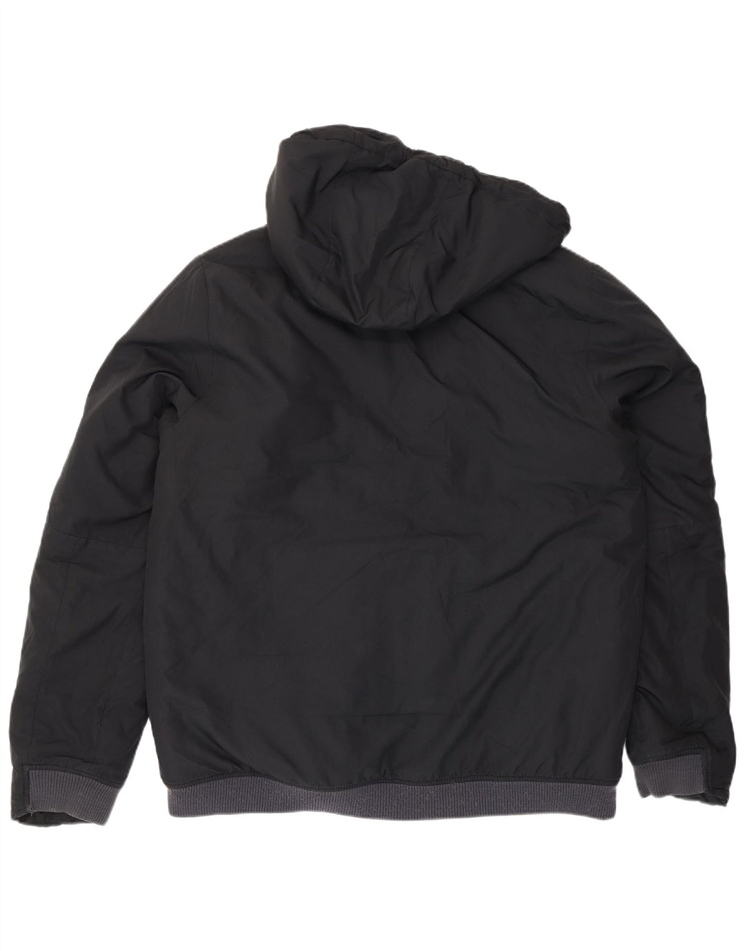 Nike Herren-Jacke mit Kapuze, gepolstert, Größe 40, Größe L, Schwarz, Polyester