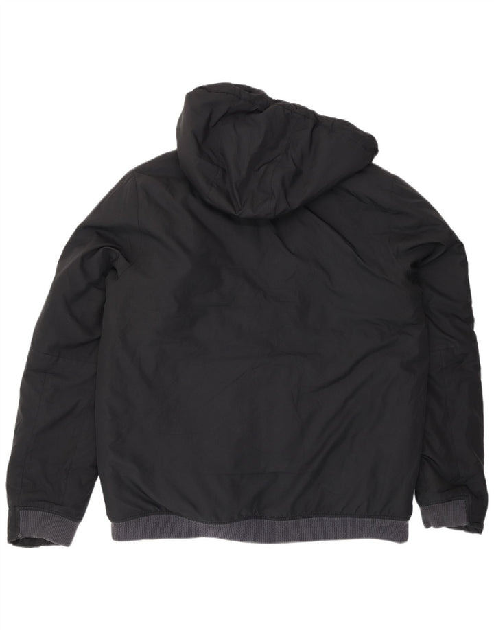 Nike Herren-Jacke mit Kapuze, gepolstert, Größe 40, Größe L, Schwarz, Polyester
