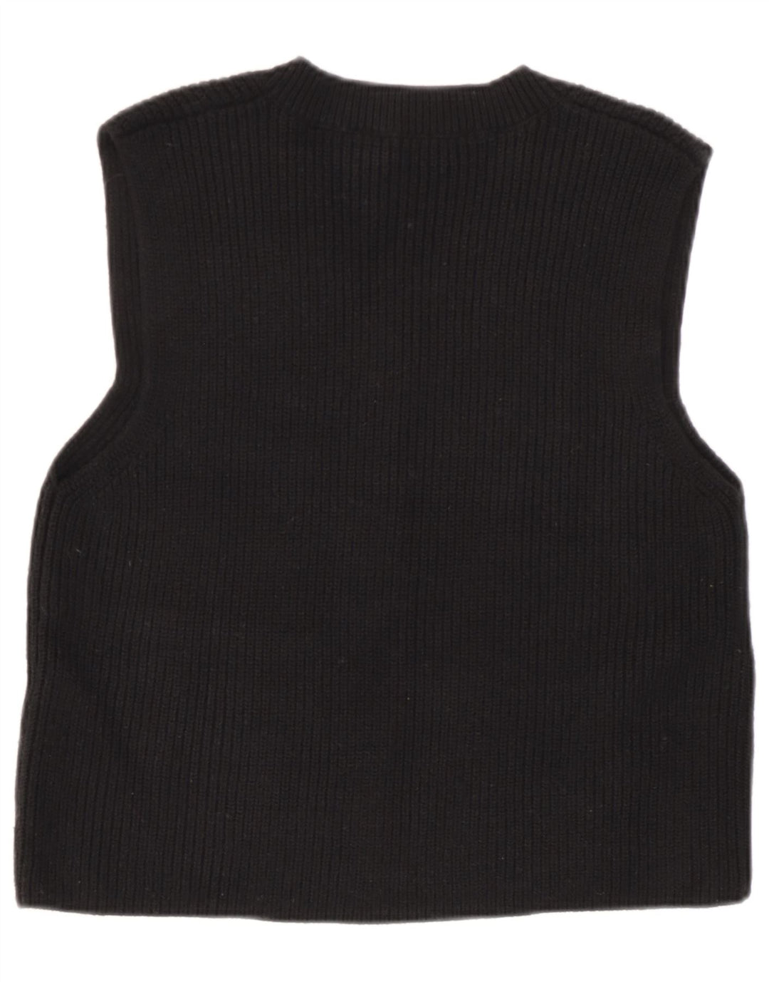 Zara Damen Weste Tank Top UK 14 Medium Schwarz