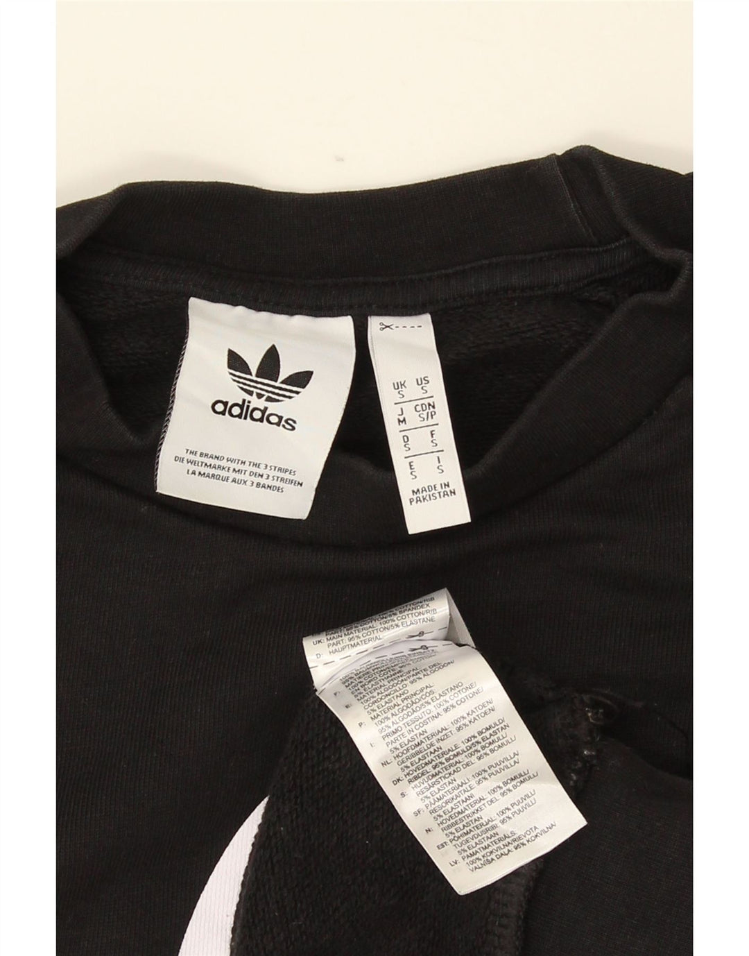 Adidas Herren Graphic Sweatshirt Pullover Small Schwarz Baumwolle