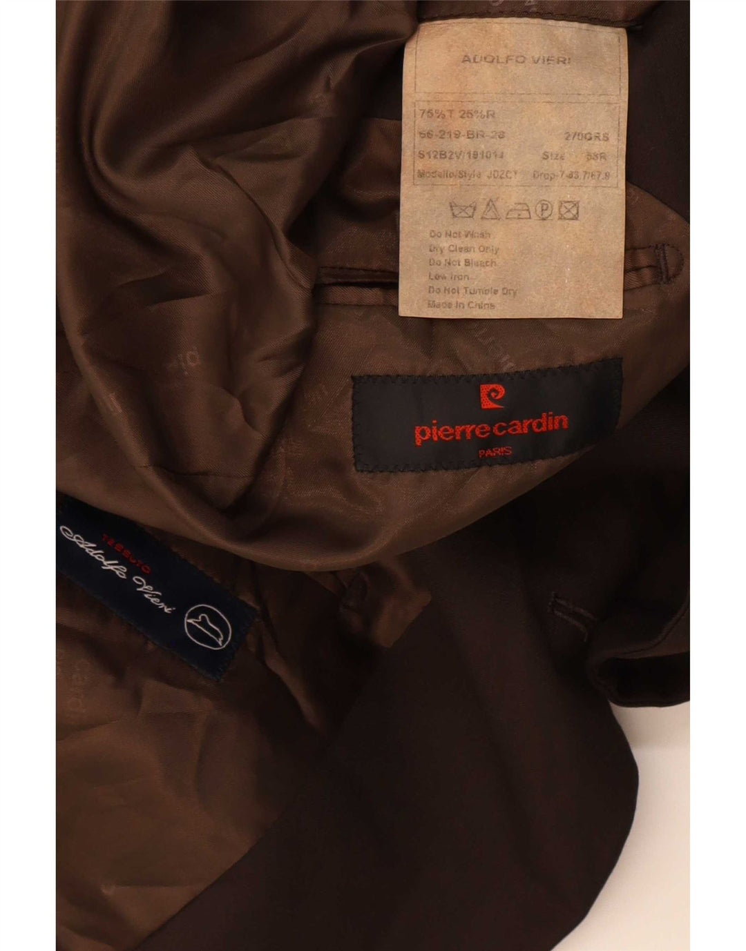 Pierre Cardin Herren 2-Knopf-Blazerjacke IT 58 4XL Braun