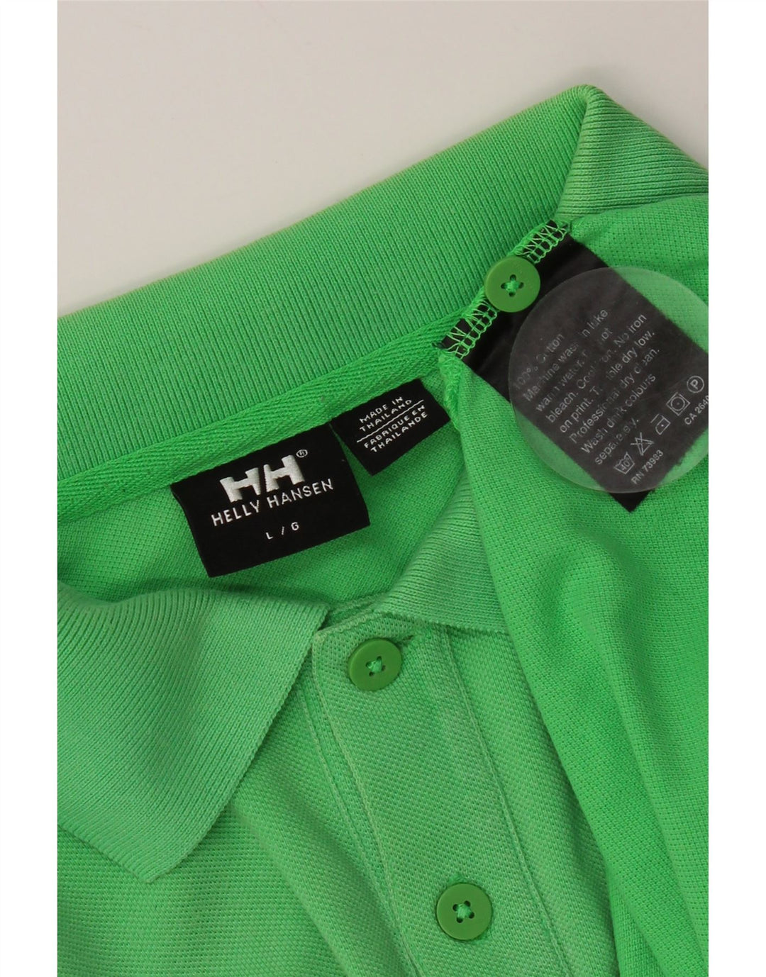 Helly Hansen Herren-Poloshirt, große grüne Baumwolle