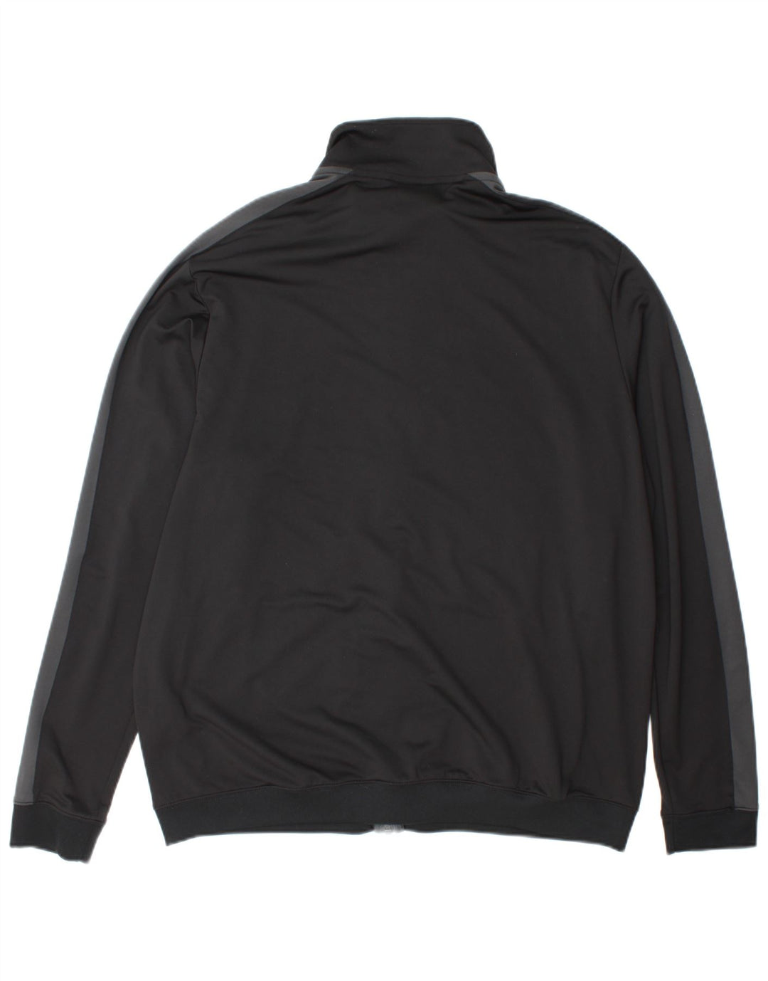 Nike Herren-Trainingsanzugoberteil, XL, schwarzes Farbblock-Polyester