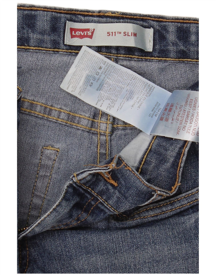 Levi's Jungen 511 Slim Jeans 13–14 Jahre W28 L29 Blaue Baumwolle