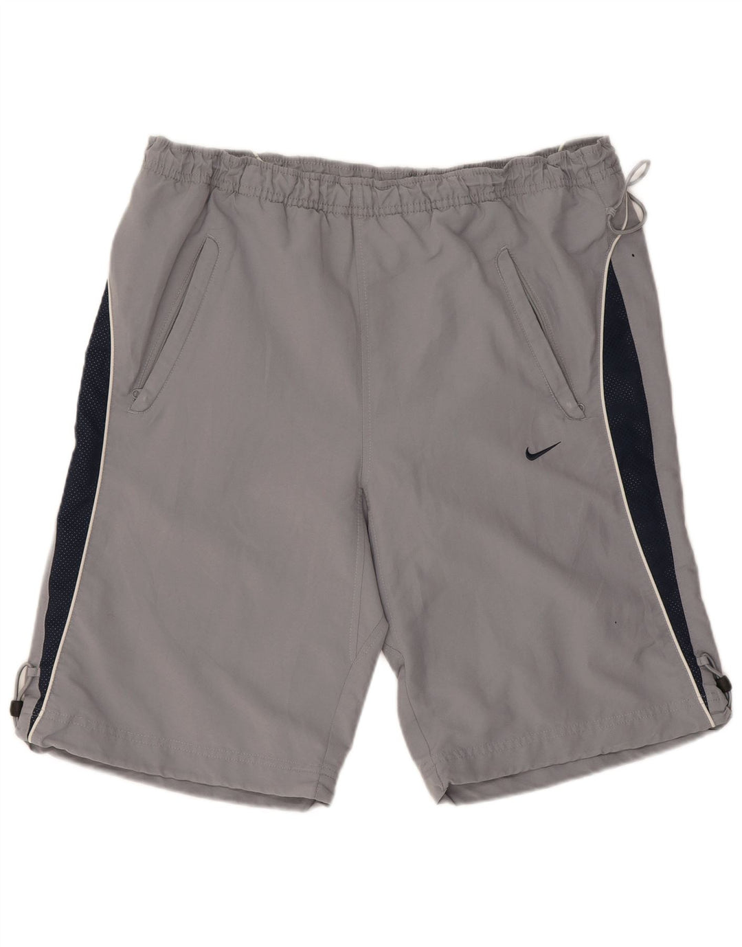 Nike Herren-Sportshorts UK 31/33 Mittelgraues Colourblock-Polyester