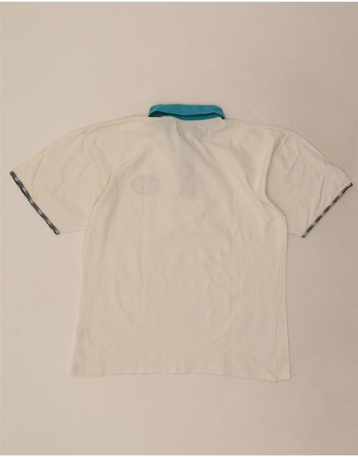 Great Bay Rugby-Poloshirt für Herren, mittelweiße Baumwolle