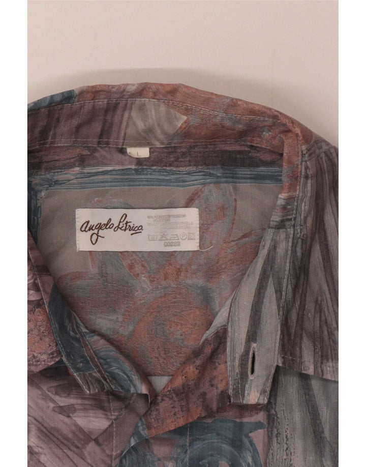 Angelo Litrico Herrenhemd, groß, mehrfarbig, Patchwork, Polyester