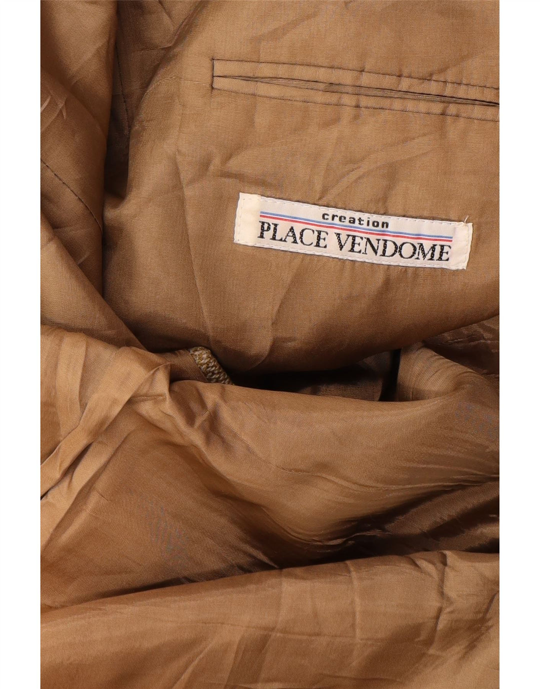 PLACE VENDOME Herren-Blazer mit 2 Knöpfen, UK 40, große beige Wolle