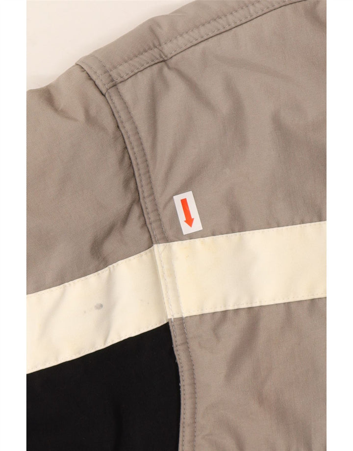 FILA Wattierte Herrenjacke UK 38 Mittelschwarzes Colourblock-Polyamid