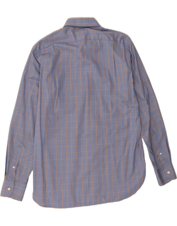 J. CREW Mens Shirt Size 15 15 1/2 Medium Blue Check Cotton Vintage J. Crew and Second-Hand J. Crew from Messina Hembry 