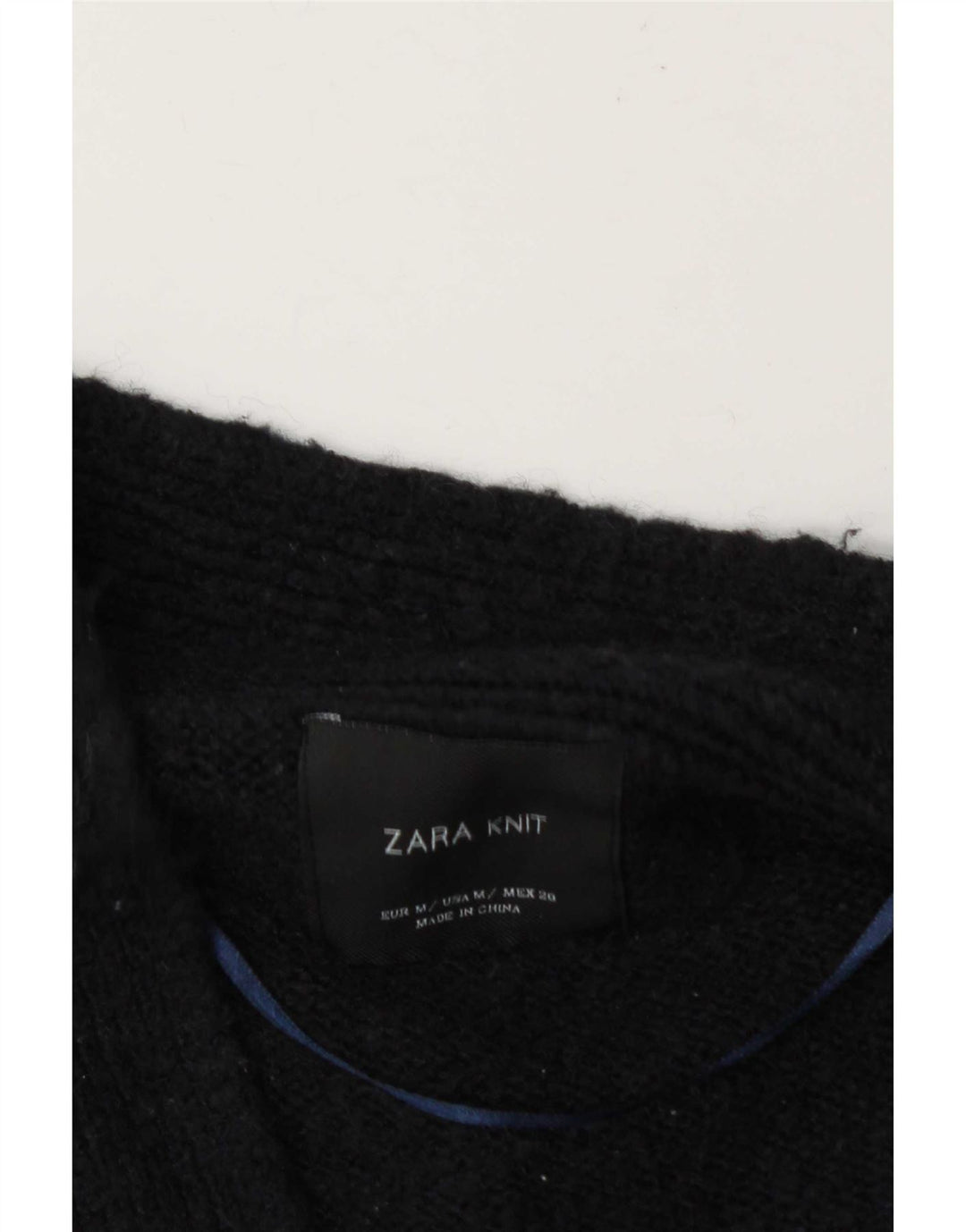 Offener Strickjackenpullover für Damen von Zara, Gr. 14, mittleres Marineblau