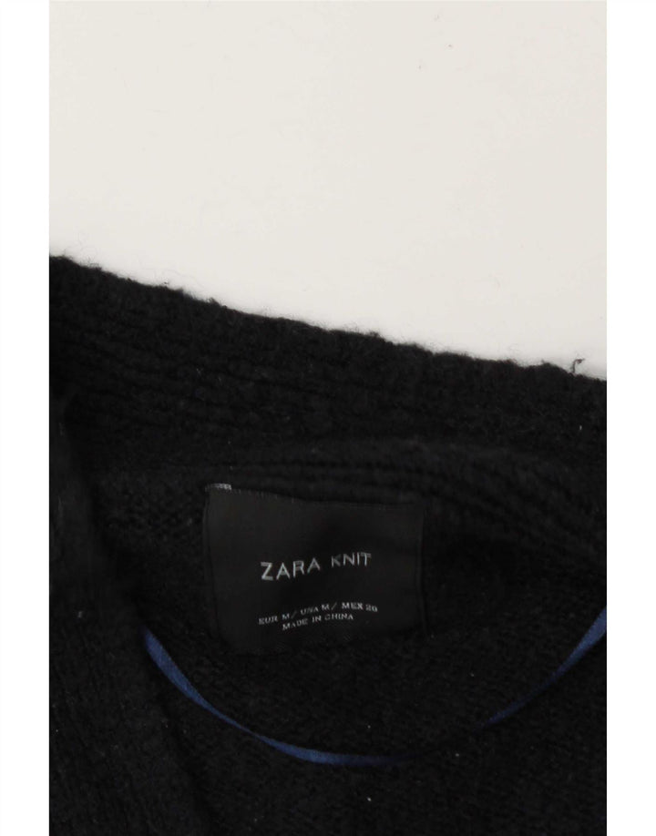 Offener Strickjackenpullover für Damen von Zara, Gr. 14, mittleres Marineblau