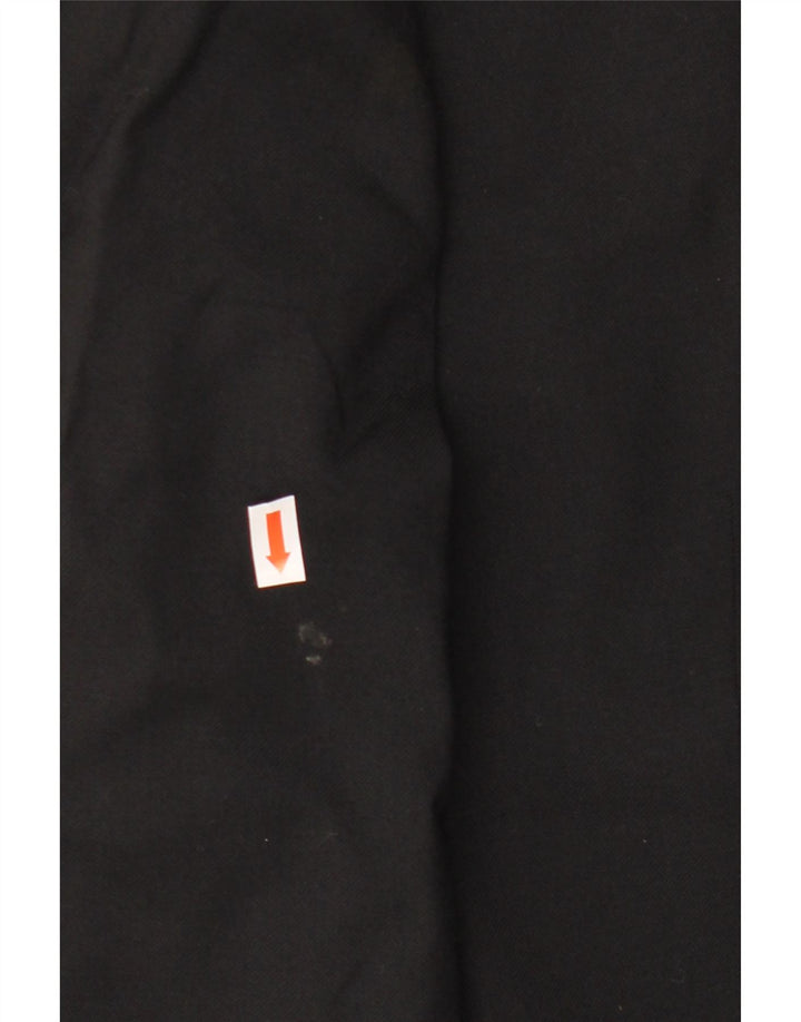 Vintage Herren Zweireiher Blazer Jacke IT 54 2XL Schwarze Wolle