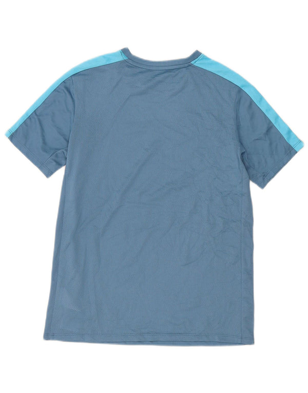 Nike Dri Fit T-Shirt für Jungen, 13–14 Jahre, XL, blaues Farbblock-Polyester