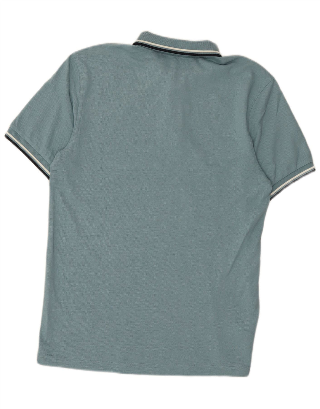 Fred Perry Herren-Poloshirt aus mittelblauer, gestreifter Baumwolle