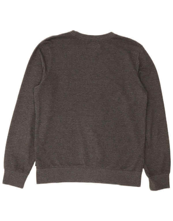 Converse Sweatshirt-Pullover mit Grafik für Jungen, 13–14 Jahre, XL, grau gefleckte Baumwolle