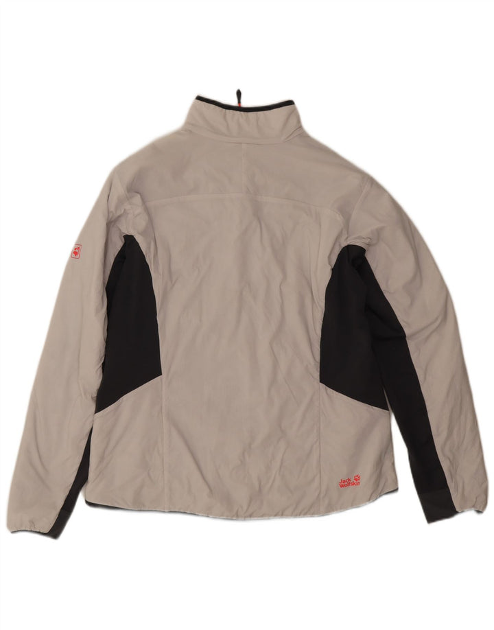 Jack Wolfskin Damen Windjacke UK 18 XL Weiß Colourblock