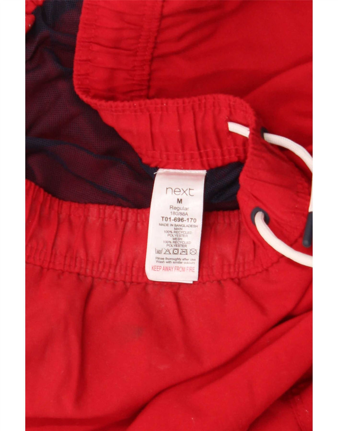 Next Herren Badeshorts Mittelrotes Polyester