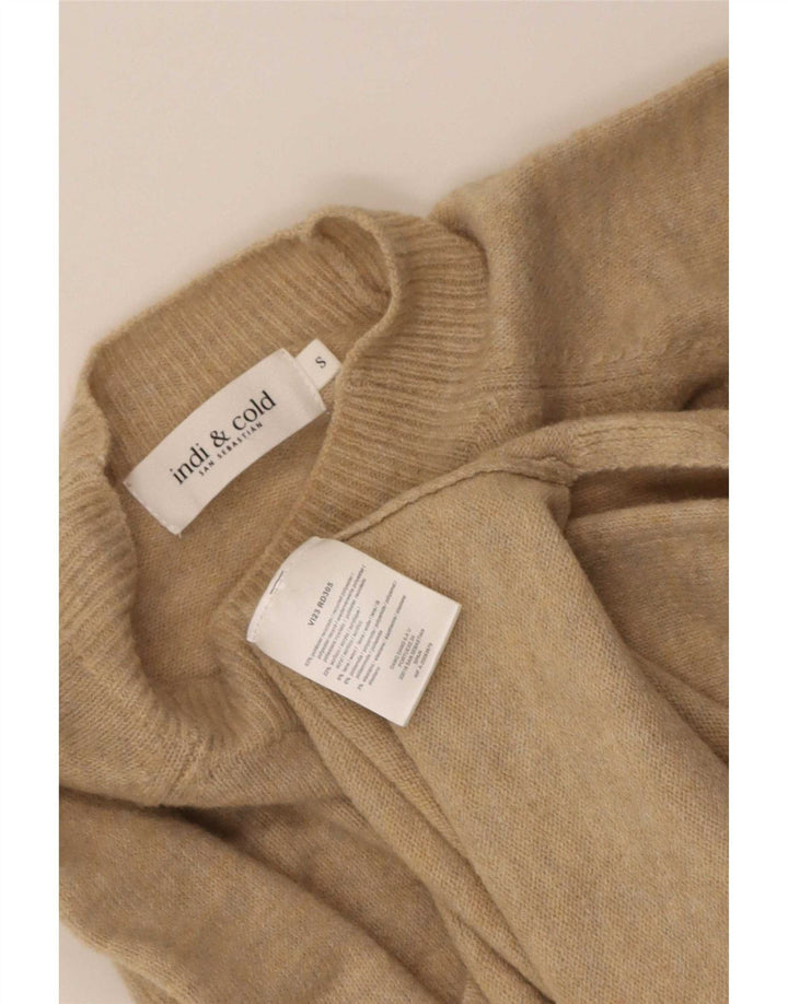 Indi & Cold Damen-Pullover mit Rollkragen, übergroß, Gr. 10, Größe S, Beige
