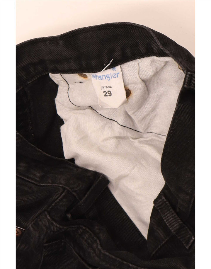 Wrangler Herren Straight Jeans W29 L29 Schwarze Baumwolle